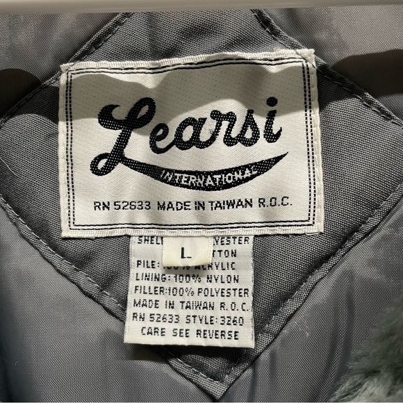 Vintage 1970s-80s Learsi Faux Fur Winter Puffer Jacket // L - Picture 8 of 10